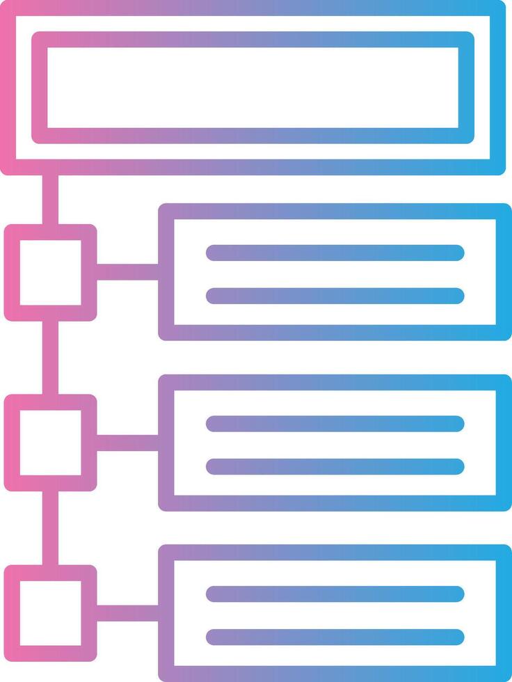 Program Line Gradient Icon Design vector