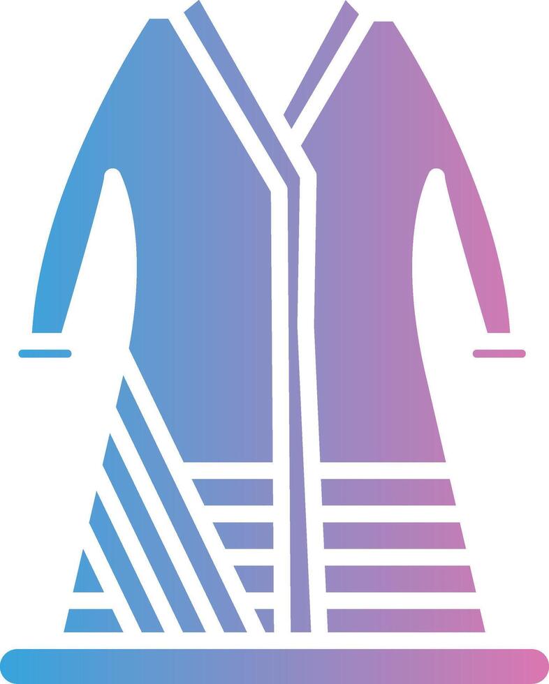 Bathrobe Glyph Gradient Icon Design vector