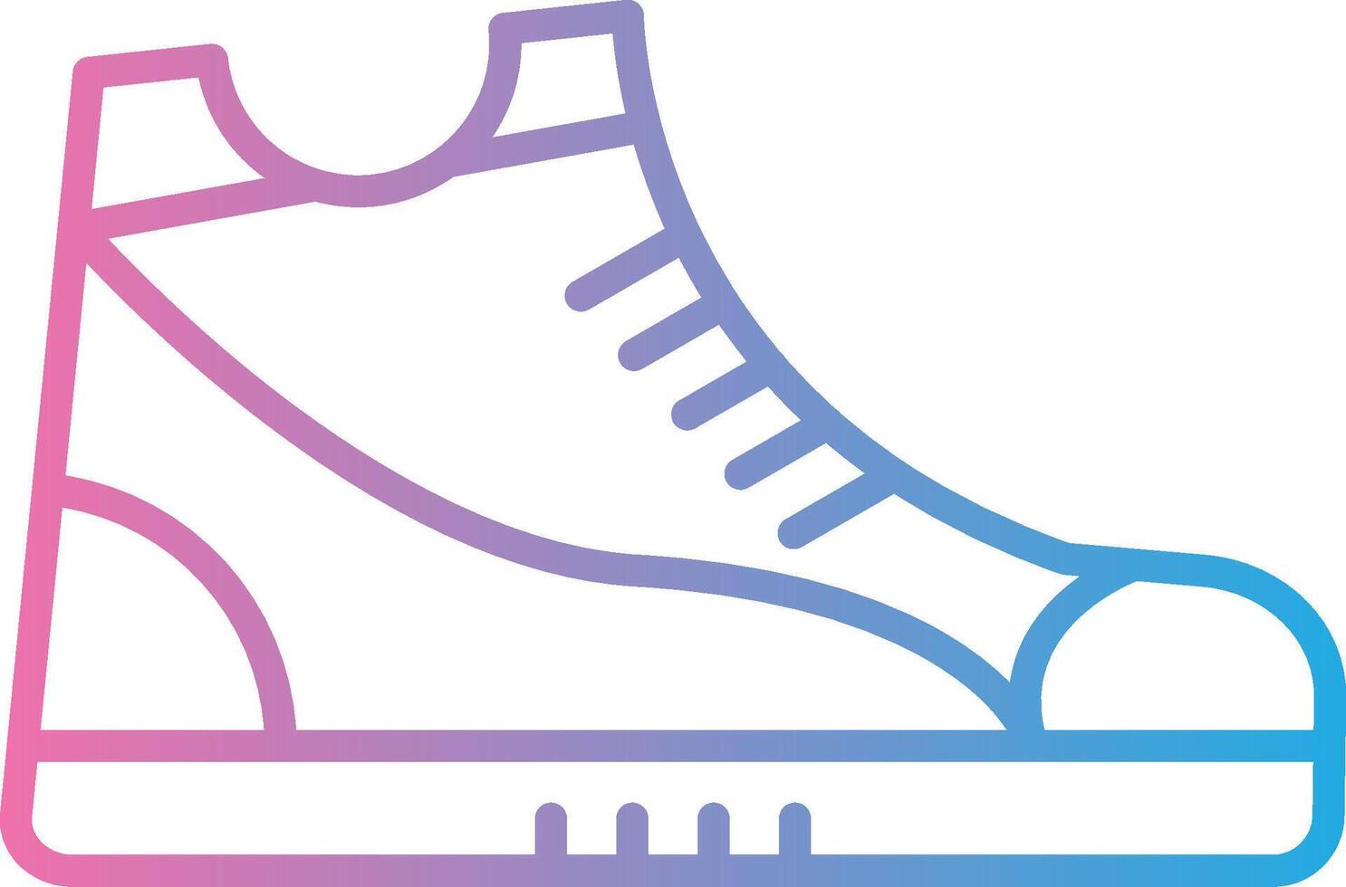 Sneaker Line Gradient Icon Design vector