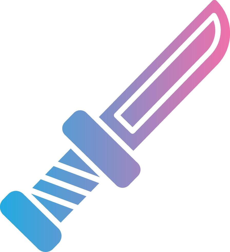 Knief Glyph Gradient Icon Design vector