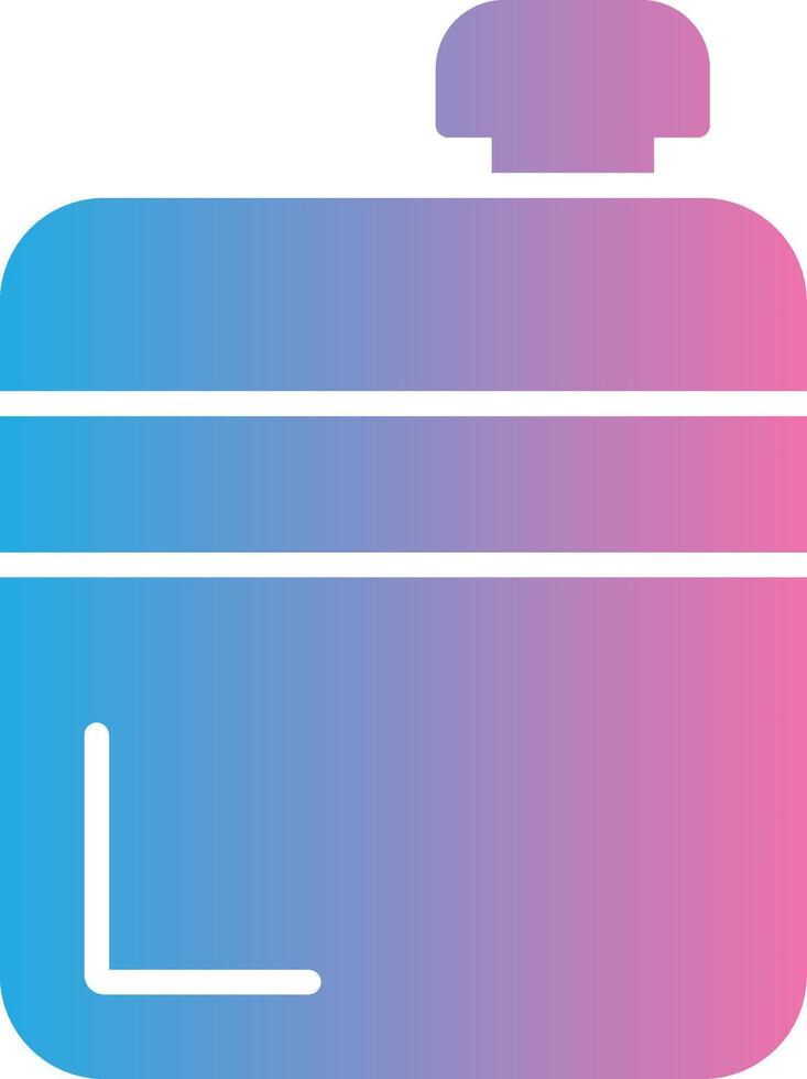 Flask Glyph Gradient Icon Design vector