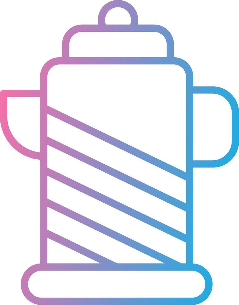 Kettle Line Gradient Icon Design vector