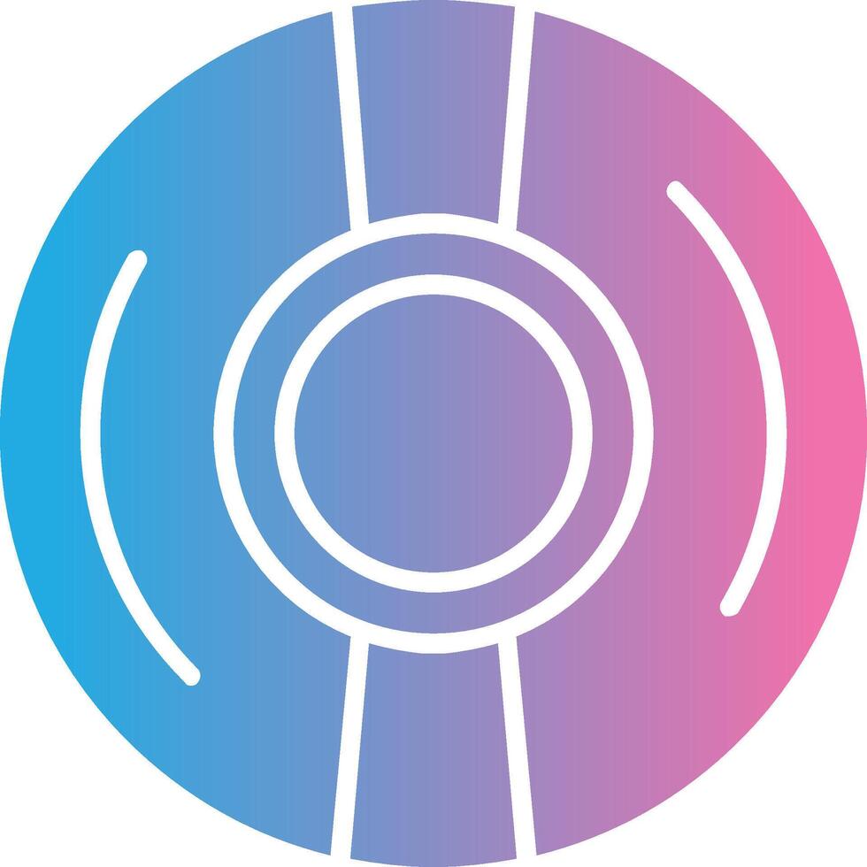 Cd Glyph Gradient Icon Design vector