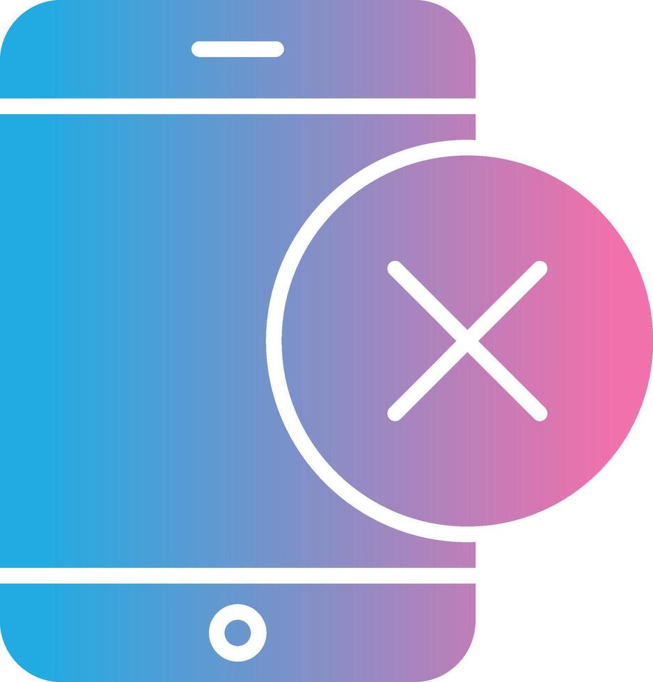 Smartphone Glyph Gradient Icon Design vector