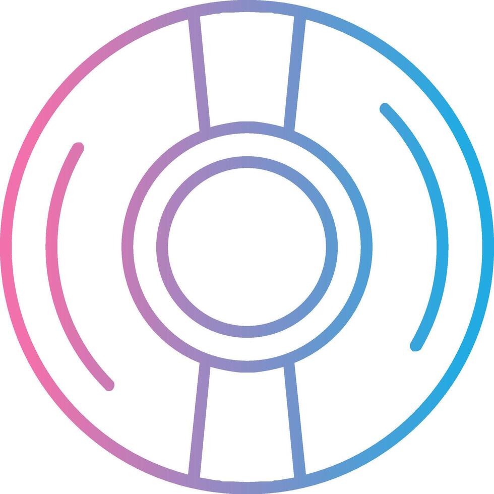 Cd Line Gradient Icon Design vector