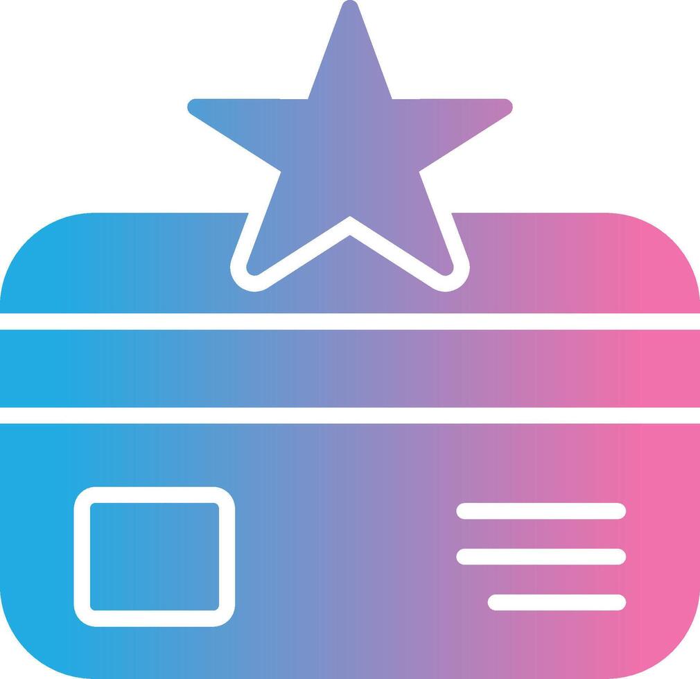 Loyalty Glyph Gradient Icon Design vector