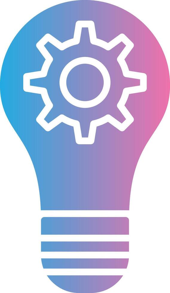 Creativity Glyph Gradient Icon Design vector