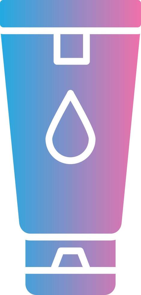 Hand Cream Glyph Gradient Icon Design vector