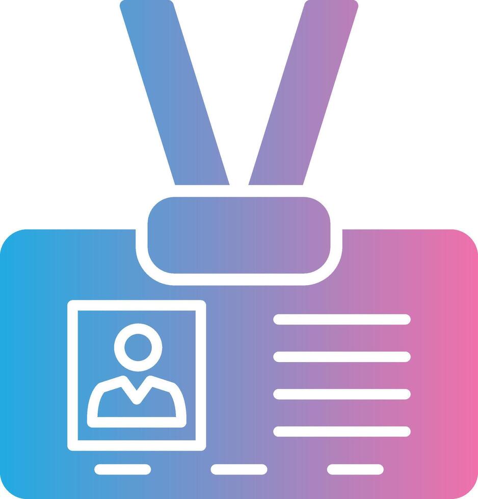 ID Glyph Gradient Icon Design vector
