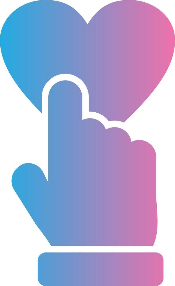 Honesty Glyph Gradient Icon Design vector