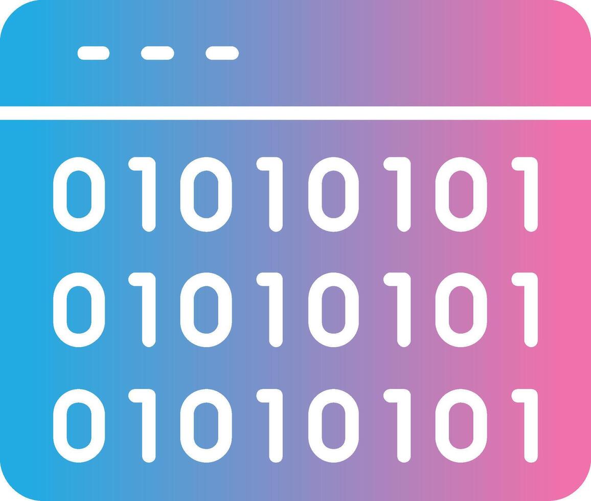 Website Codes Glyph Gradient Icon Design vector