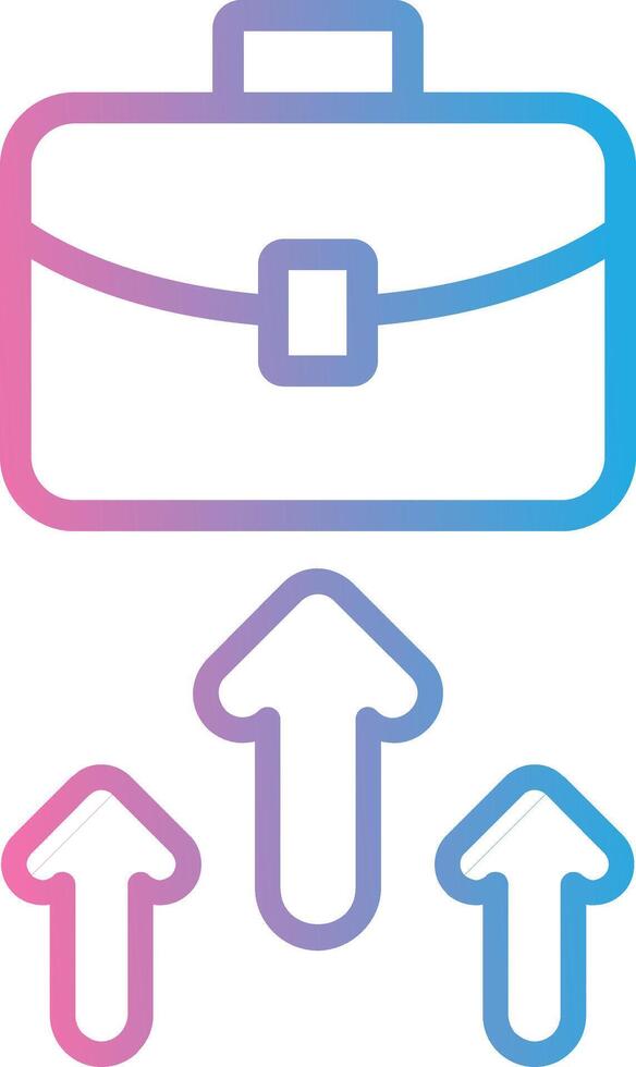 Business Line Gradient Icon Design vector