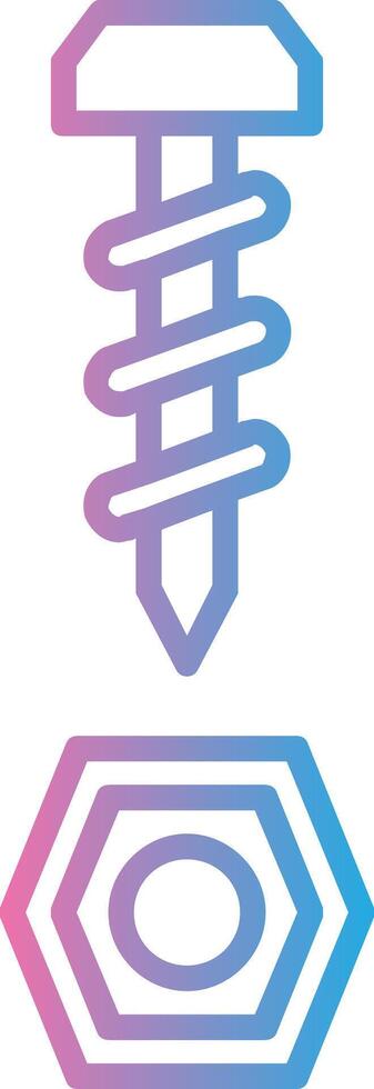 Ironware Line Gradient Icon Design vector