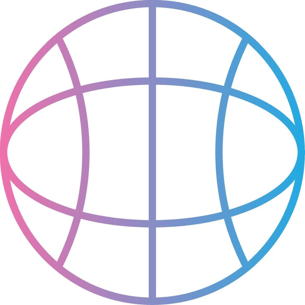 Globe Line Gradient Icon Design vector