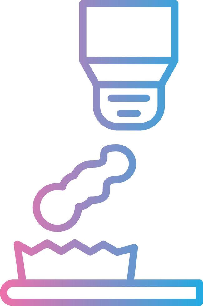 Tooth Brush Line Gradient Icon Design vector