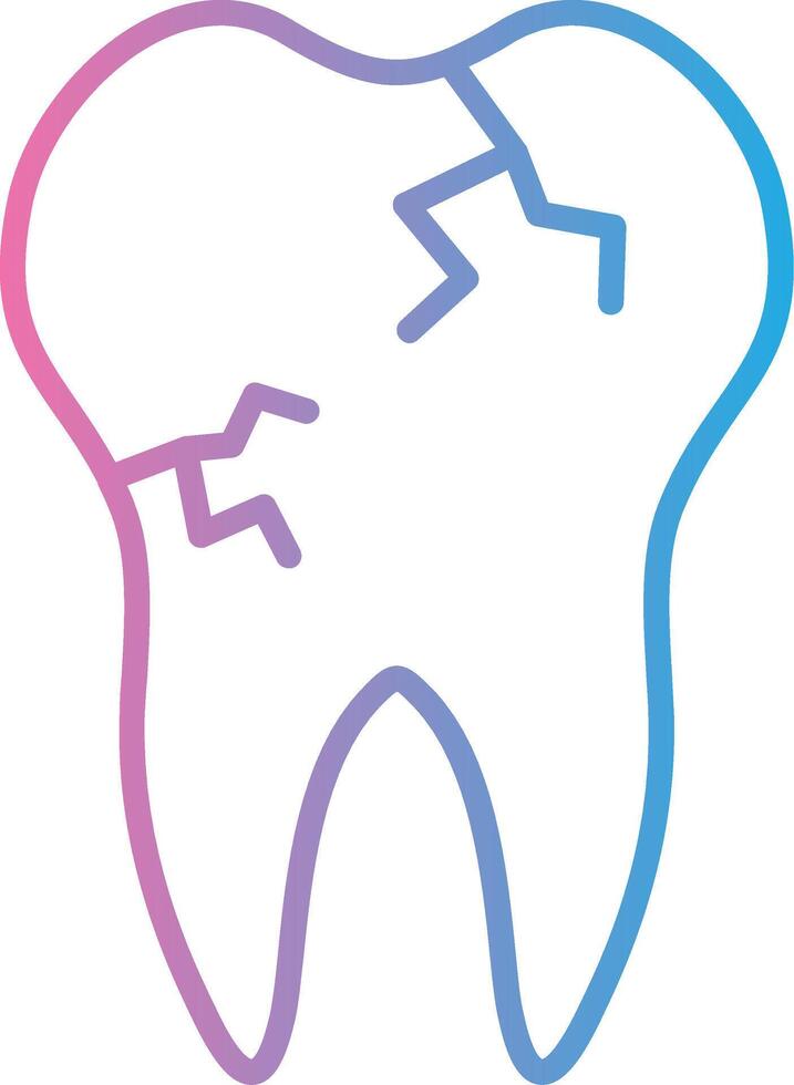 Pain Line Gradient Icon Design vector