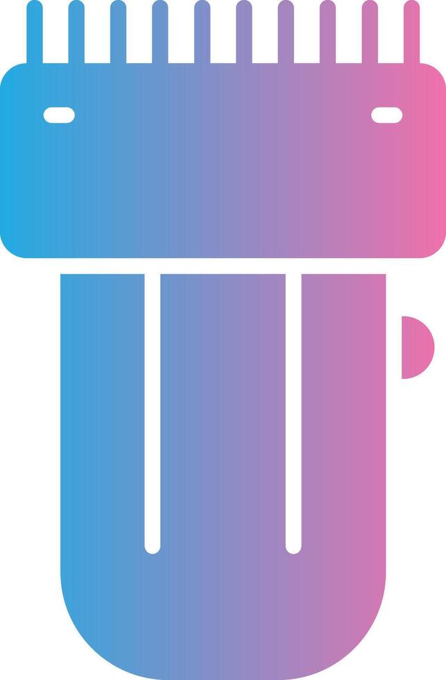Trimmer Glyph Gradient Icon Design vector