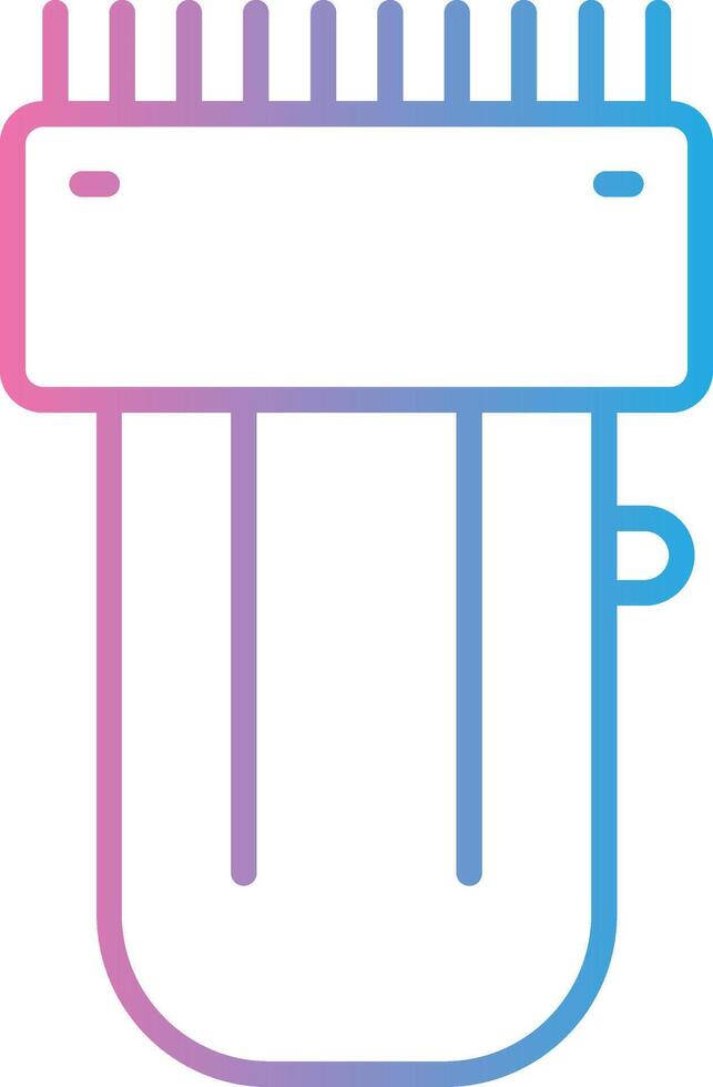 Trimmer Line Gradient Icon Design vector
