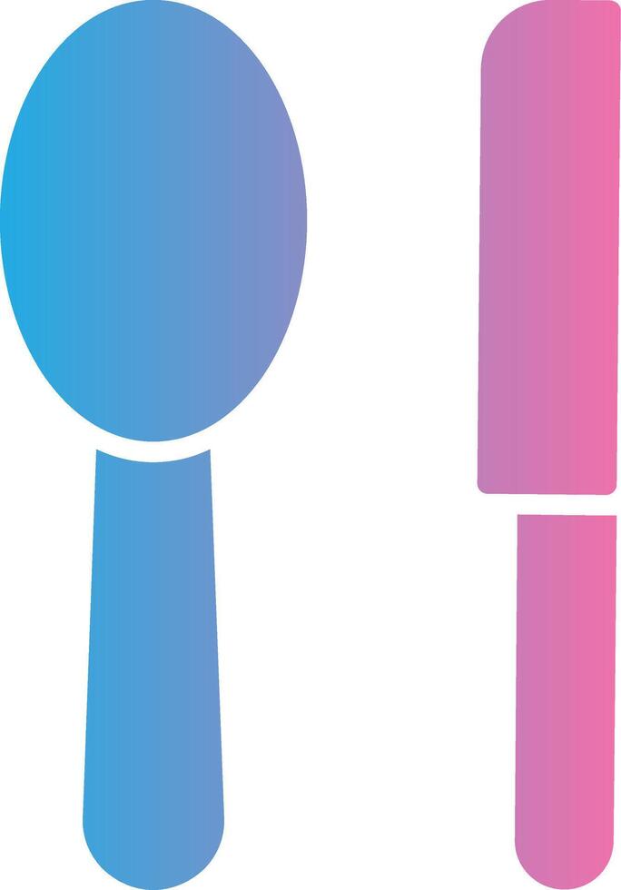 Cutlery Glyph Gradient Icon Design vector