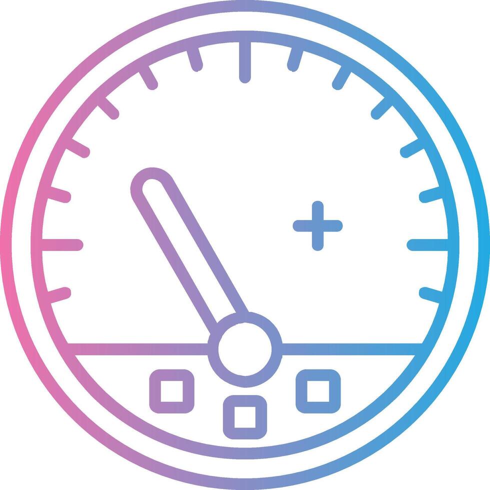 Gauge Line Gradient Icon Design vector