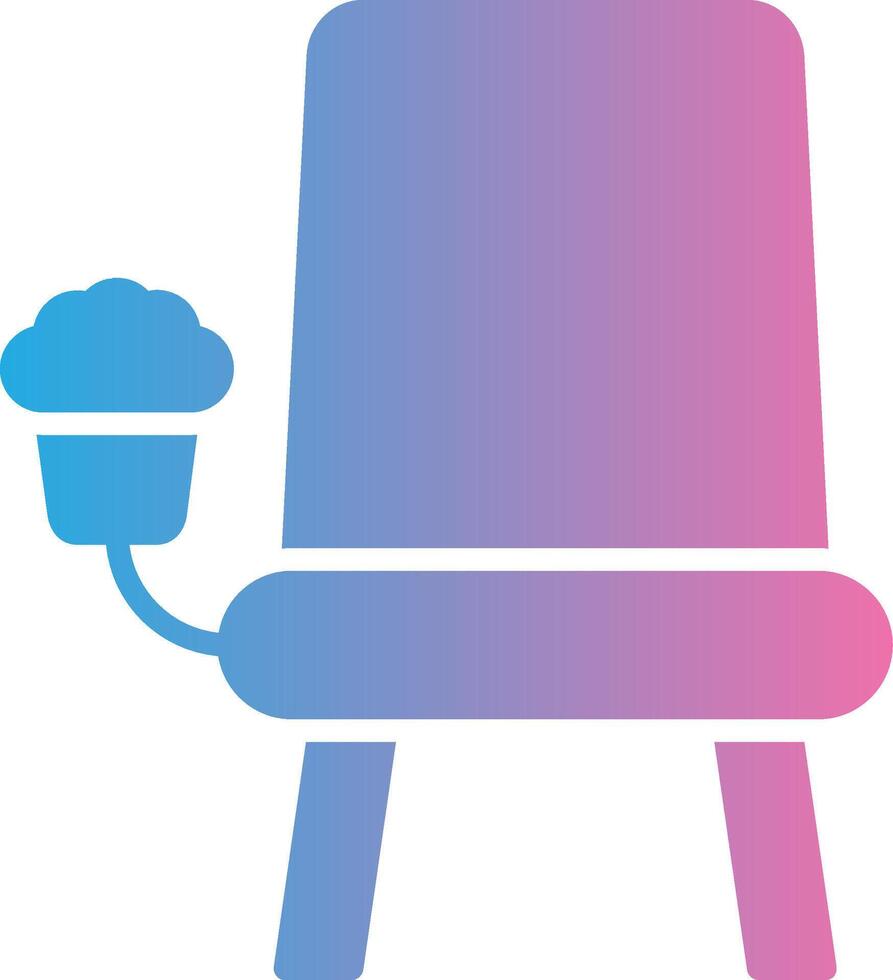 Cinema Seat Glyph Gradient Icon Design vector