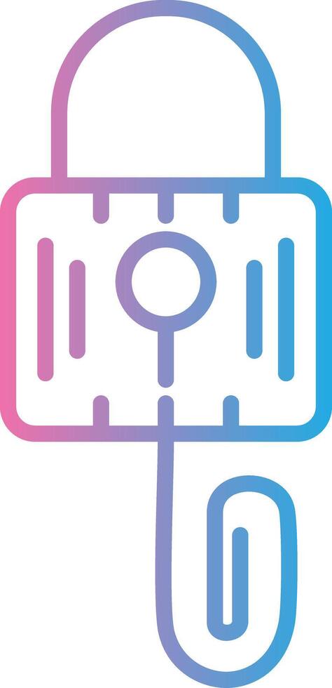 Picklock Line Gradient Icon Design vector