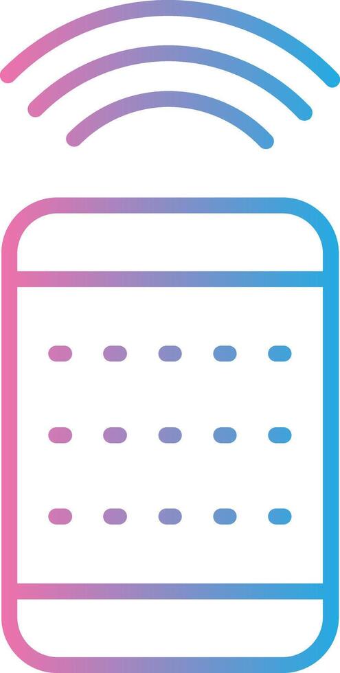 Remote Control Line Gradient Icon Design vector