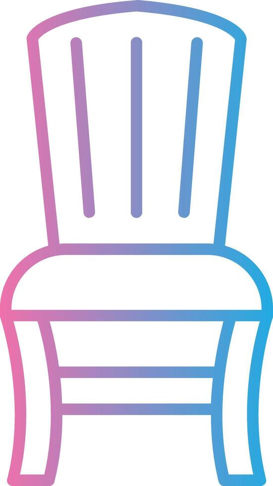 Armchair Line Gradient Icon Design vector
