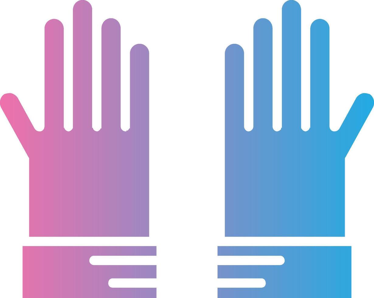 Glove Glyph Gradient Icon Design vector