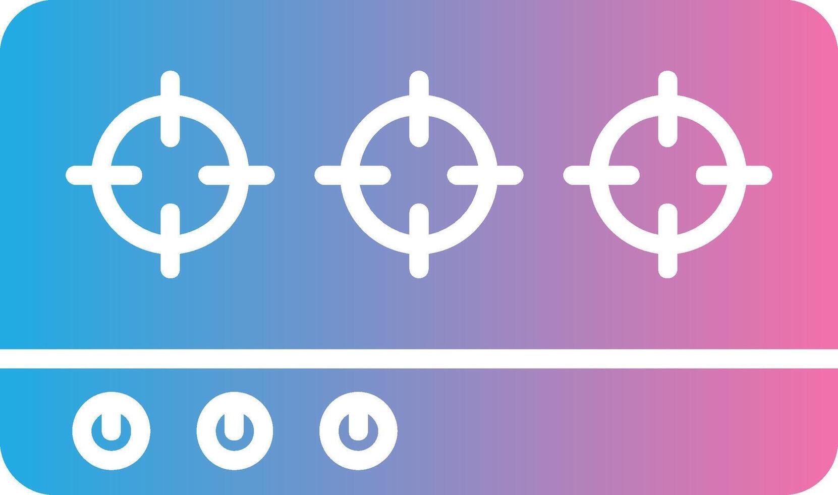 Hob Glyph Gradient Icon Design vector