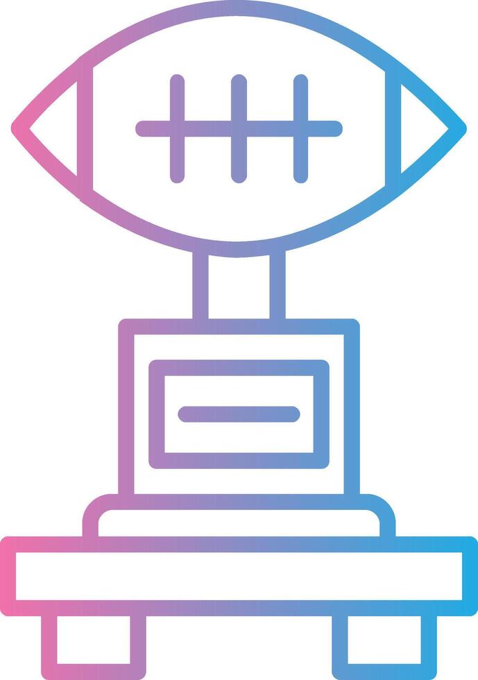 Football Line Gradient Icon Design vector