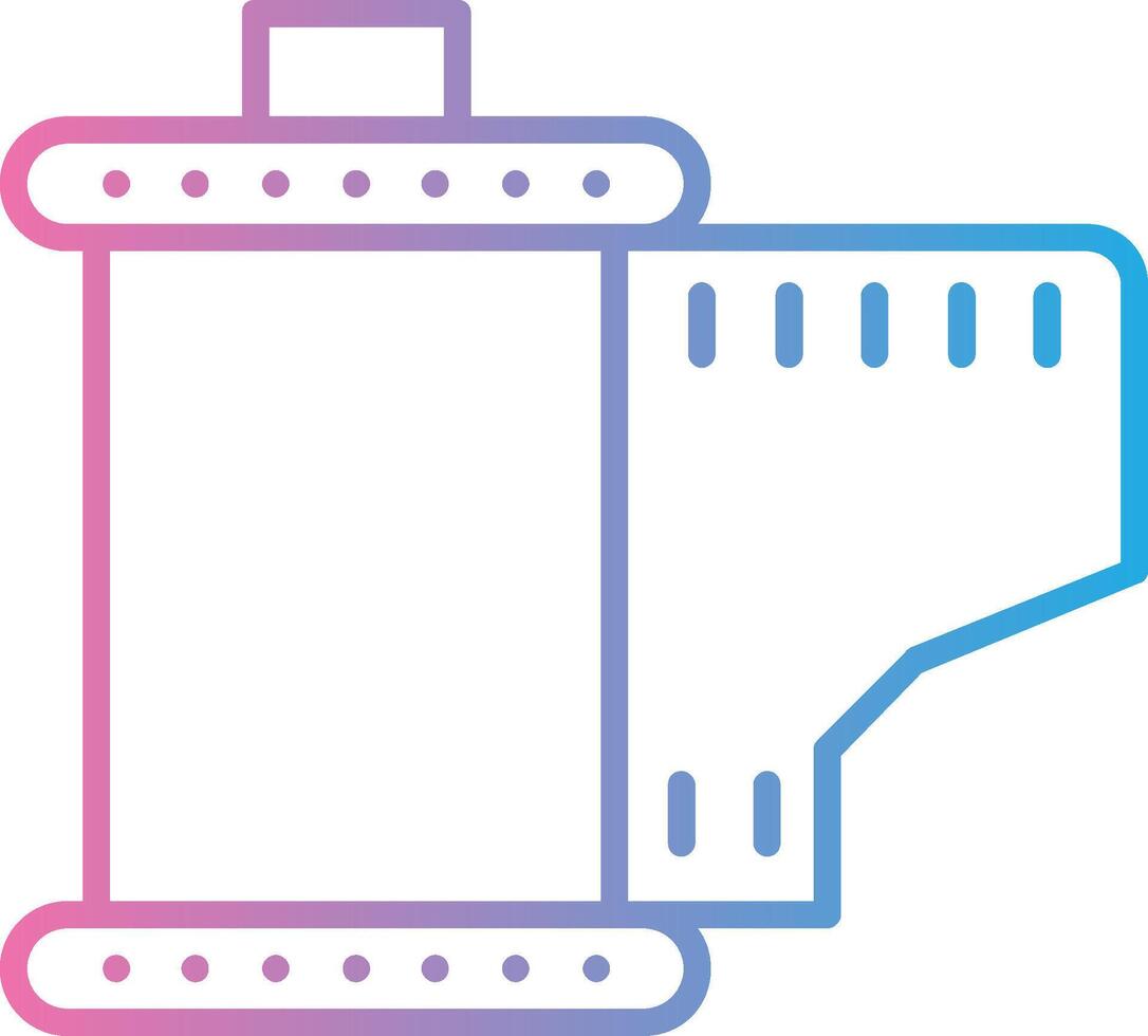 Cartridge Line Gradient Icon Design vector