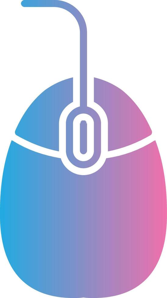 Mouse Glyph Gradient Icon Design vector