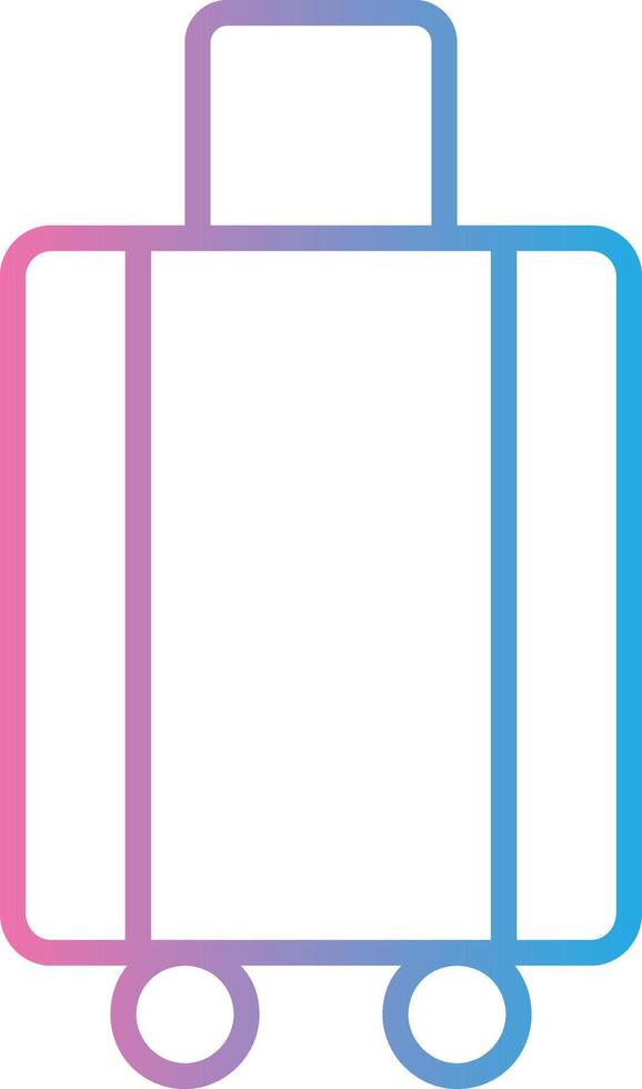 Luggage Line Gradient Icon Design vector
