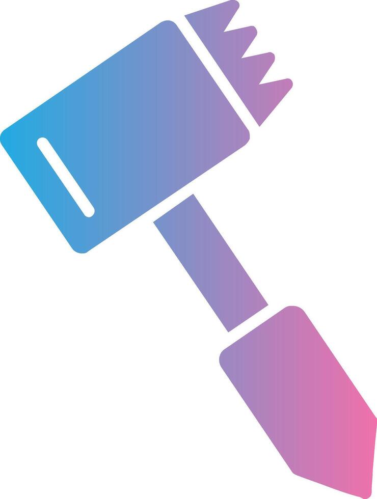 Tenderizer Glyph Gradient Icon Design vector