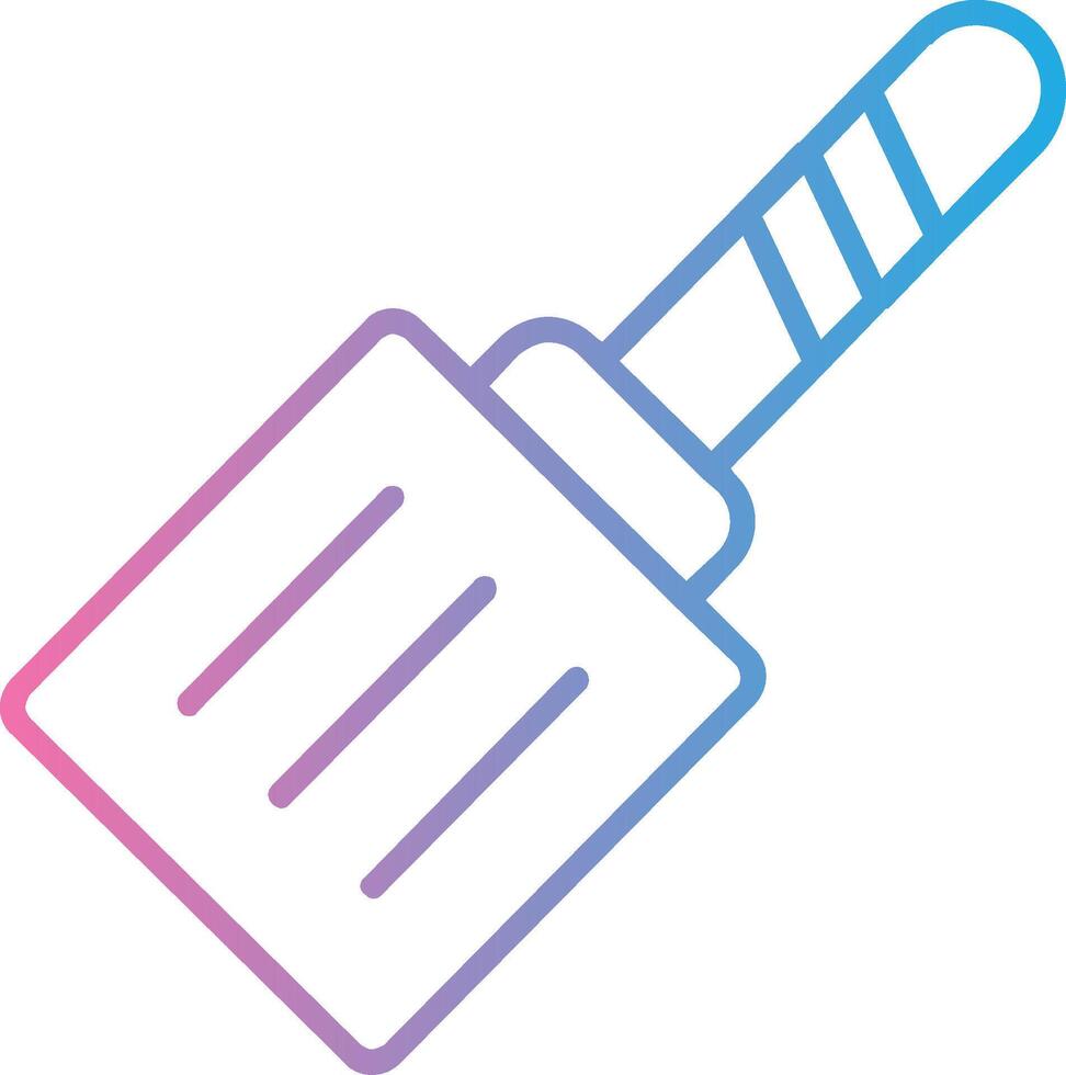 Spatula Line Gradient Icon Design vector