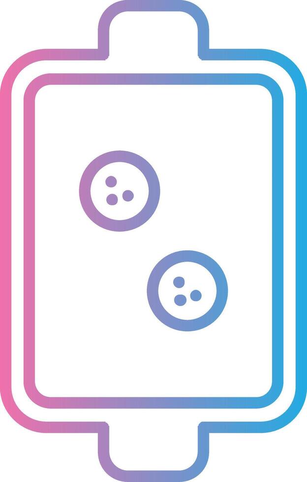 Dish Line Gradient Icon Design vector