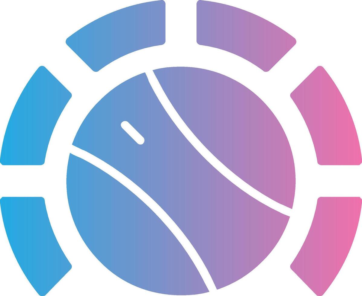 Thermostat Glyph Gradient Icon Design vector