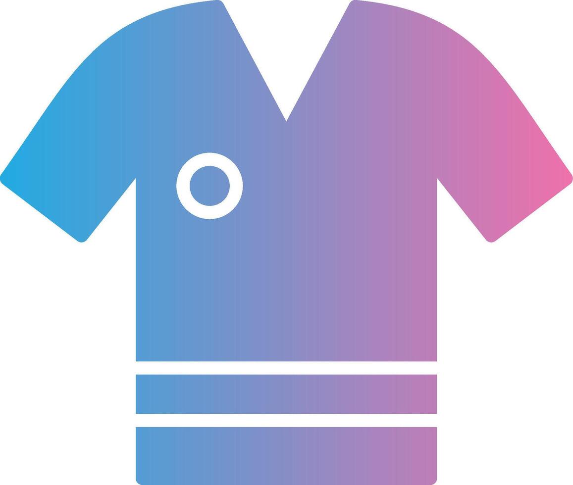 Shirt Glyph Gradient Icon Design vector