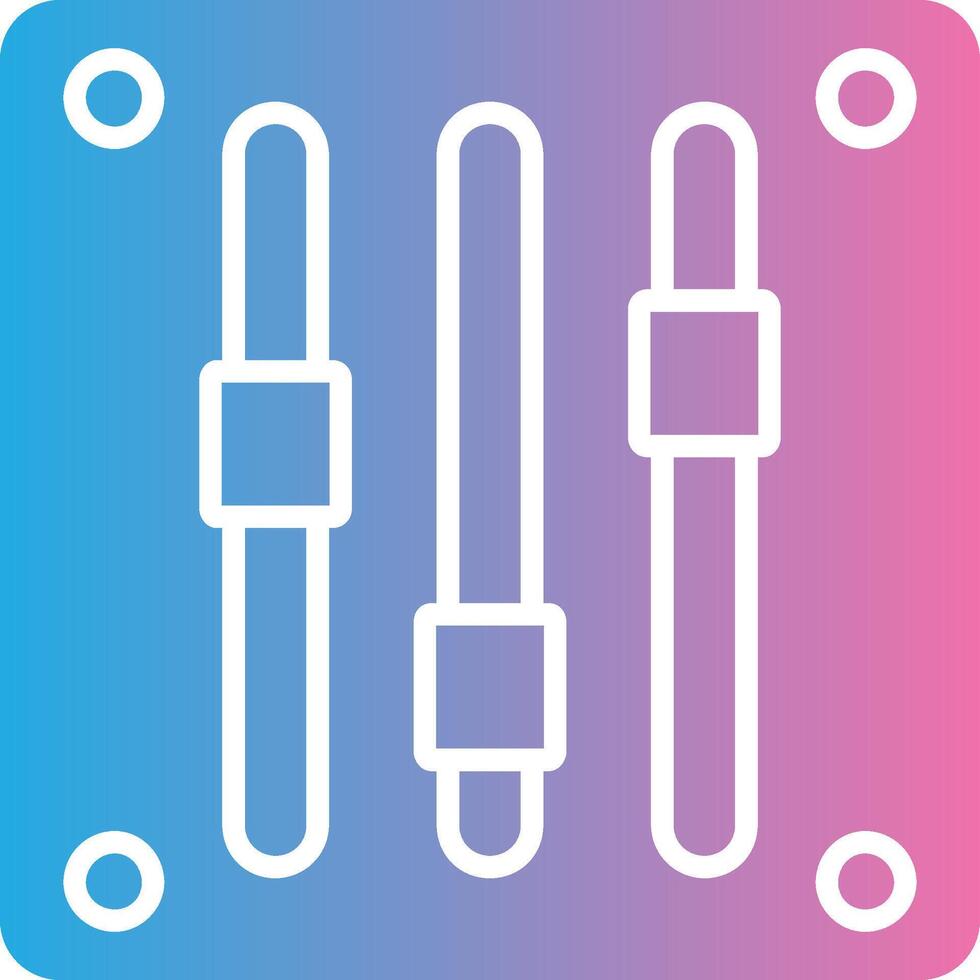 Gauge Glyph Gradient Icon Design vector