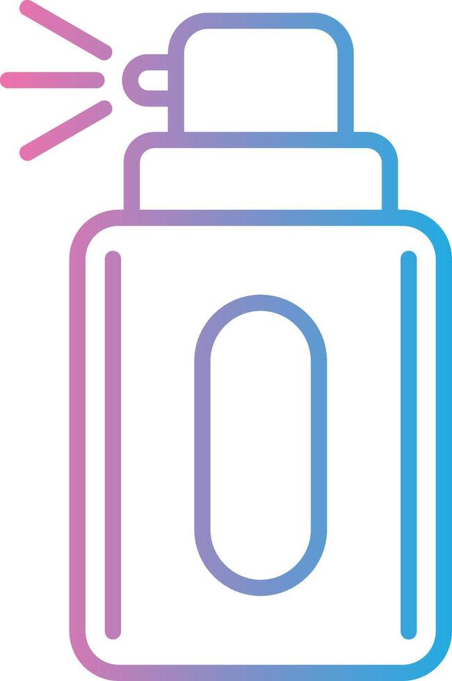 Deodorant Line Gradient Icon Design vector