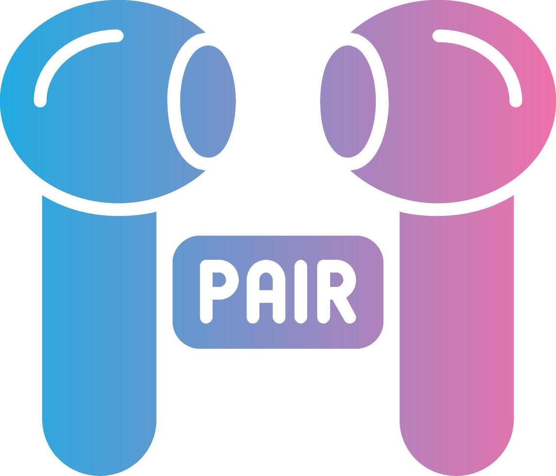 Pairing Glyph Gradient Icon Design vector