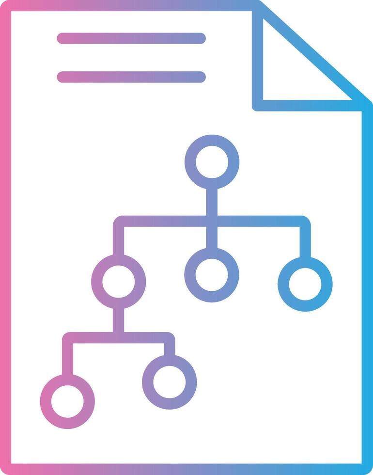 Flow Line Gradient Icon Design vector