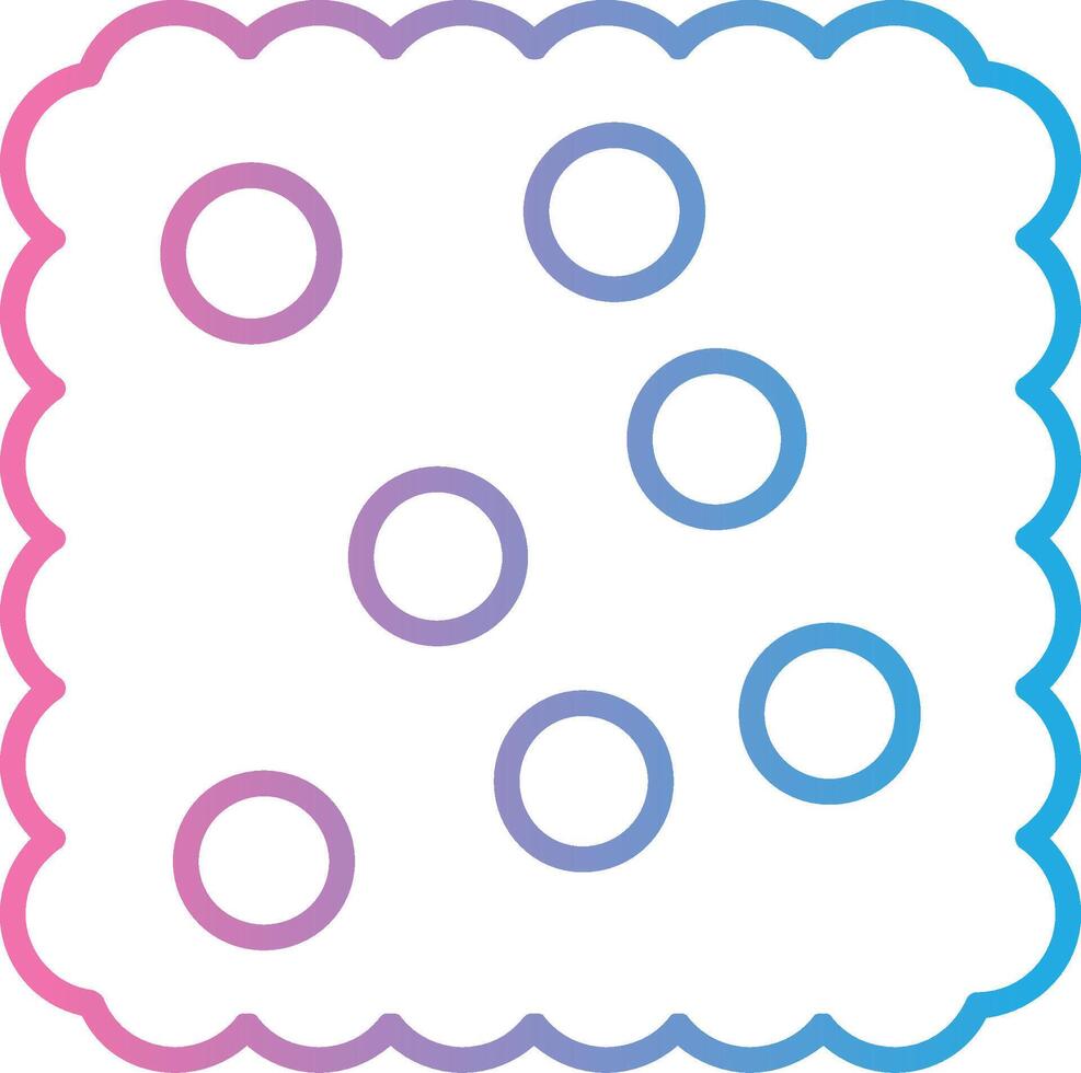 Cracker Line Gradient Icon Design vector