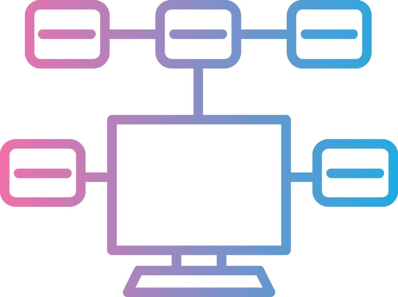 Tasks Line Gradient Icon Design vector
