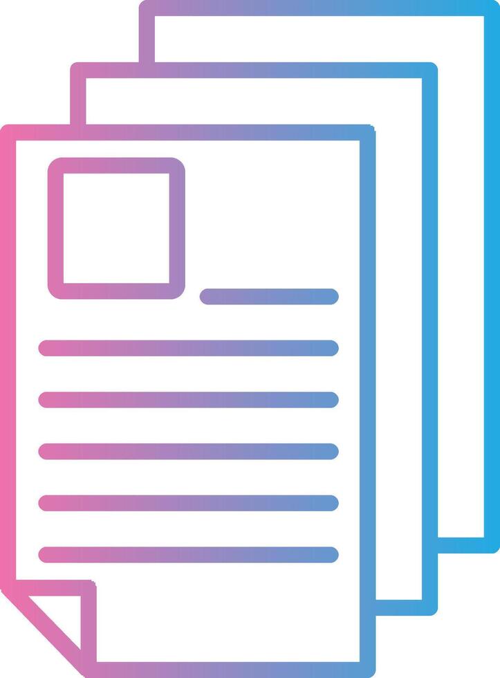 Curriculum Line Gradient Icon Design vector