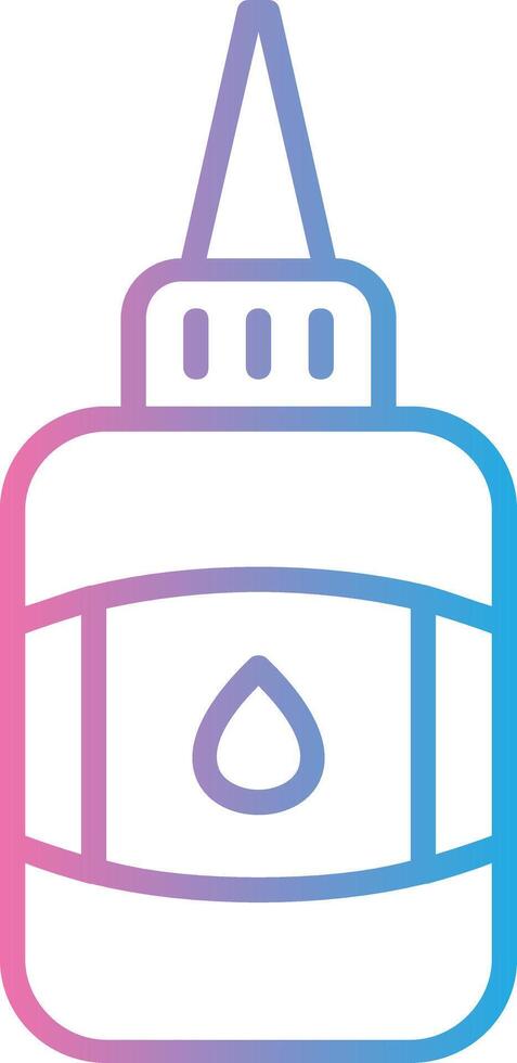 Glue Line Gradient Icon Design vector