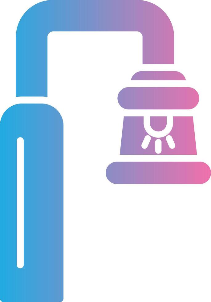Street Light Glyph Gradient Icon Design vector