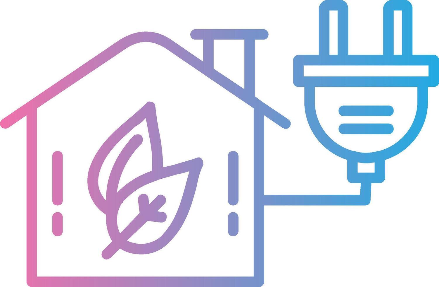 Energy Efficiency Line Gradient Icon Design vector