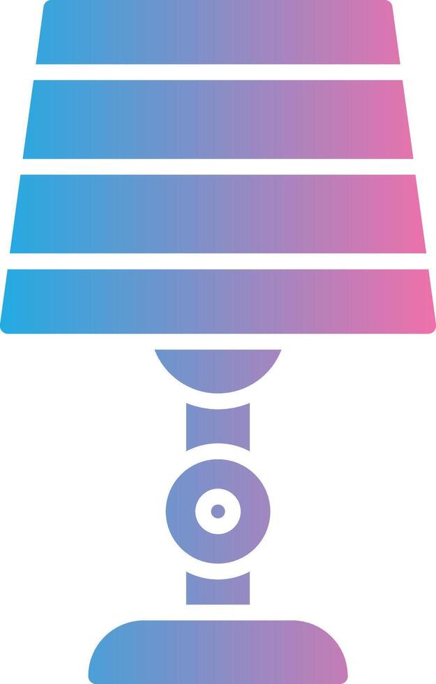 Lamp Glyph Gradient Icon Design vector